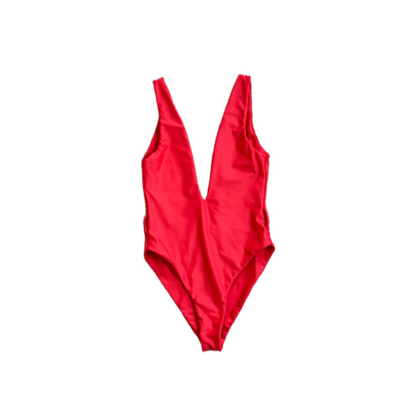 TULAROSA‎ CLAUDIA ONE PIECE SWIMSUIT SIZE XS RED - Picture 2 of 7